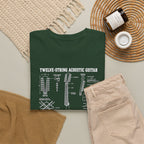 Acoustic Guitar Blueprint T-Shirt