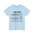 Piano Keyboard Blueprint T-Shirt