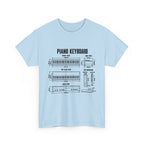 Piano Keyboard Blueprint T-Shirt