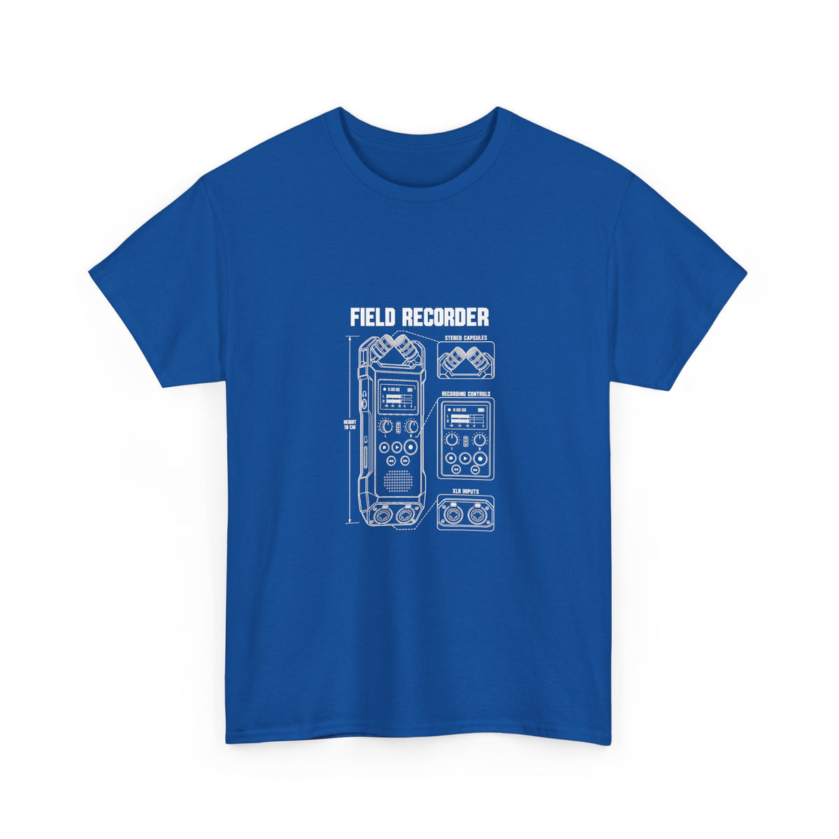 Field Recorder Blueprint T‑Shirt
