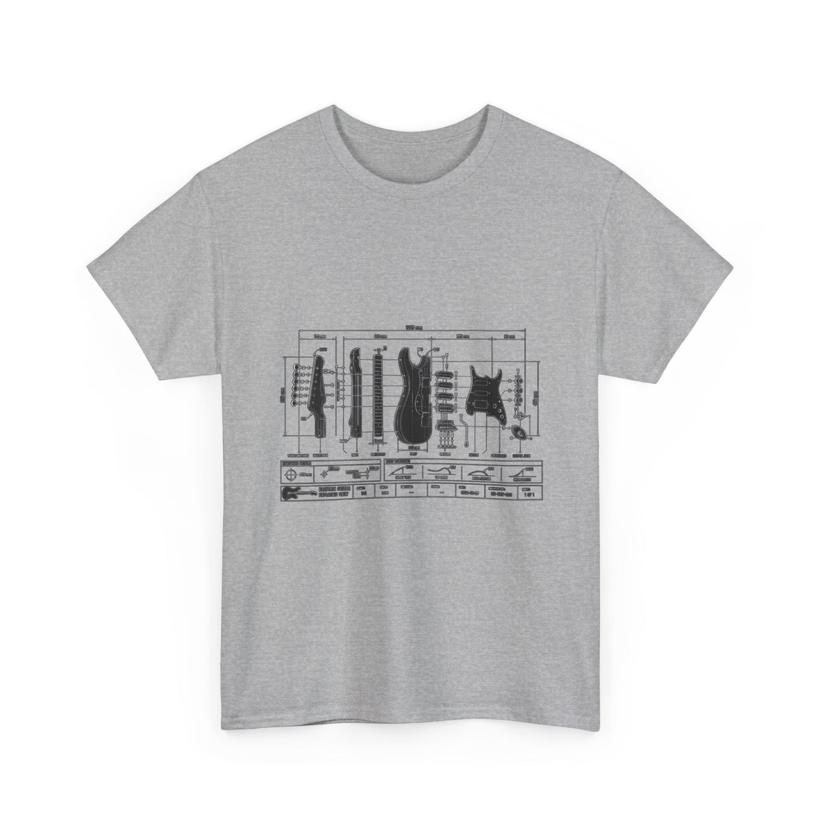 Electric Guitar Blueprint T-Shirt