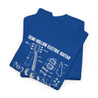 Baritone Electric Guitar Blueprint T-Shirt