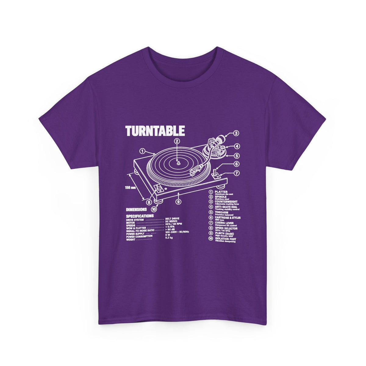 Turntable Blueprint T-Shirt