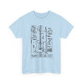 Electric Guitar Blueprint T‑Shirt