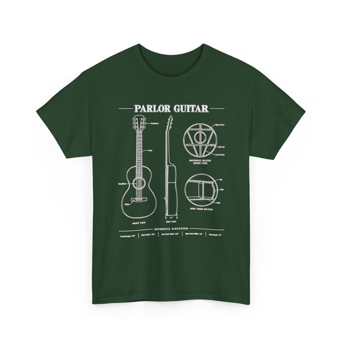 Parlor Guitar Blueprint T-Shirt