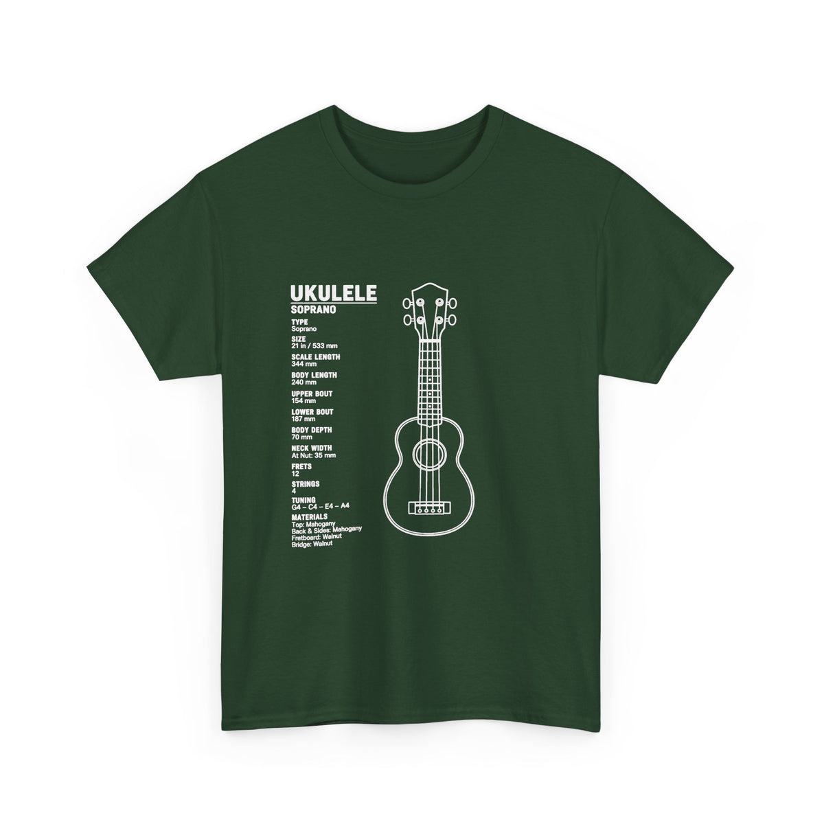 Ukulele Blueprint T-Shirt