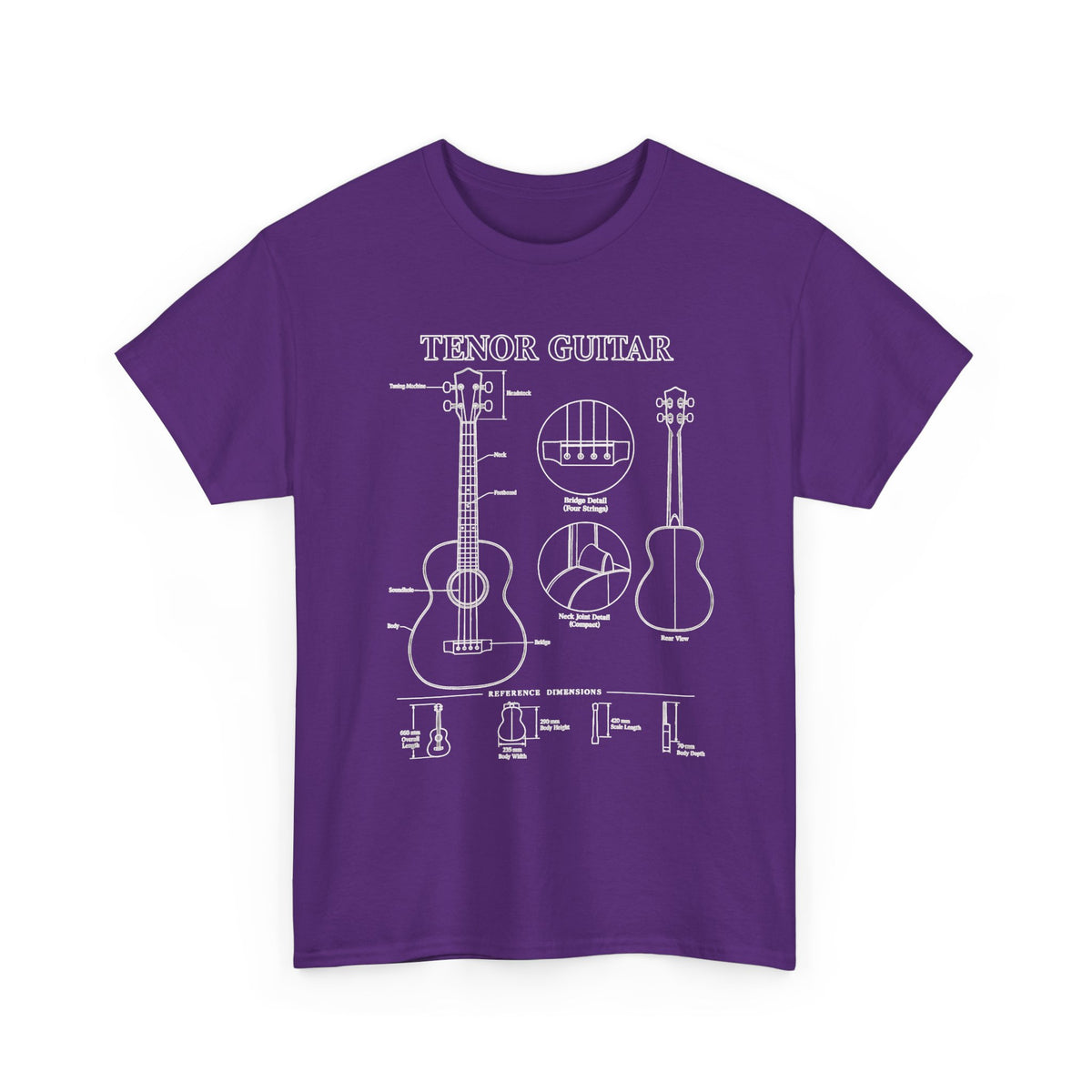 Tenor Guitar Blueprint T‑Shirt