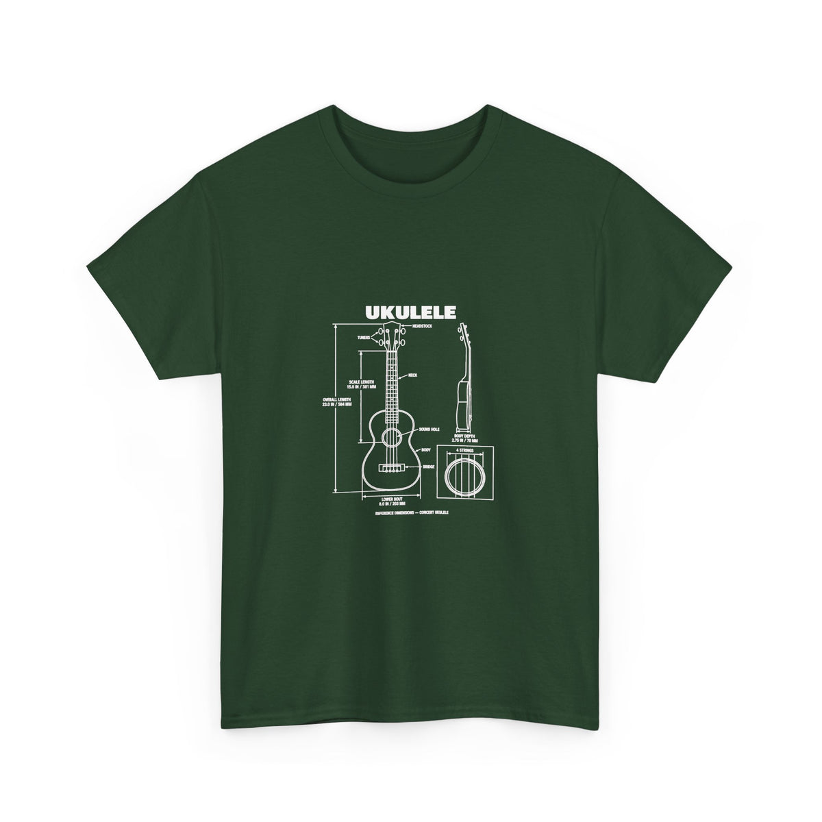 Ukulele Blueprint T-Shirt