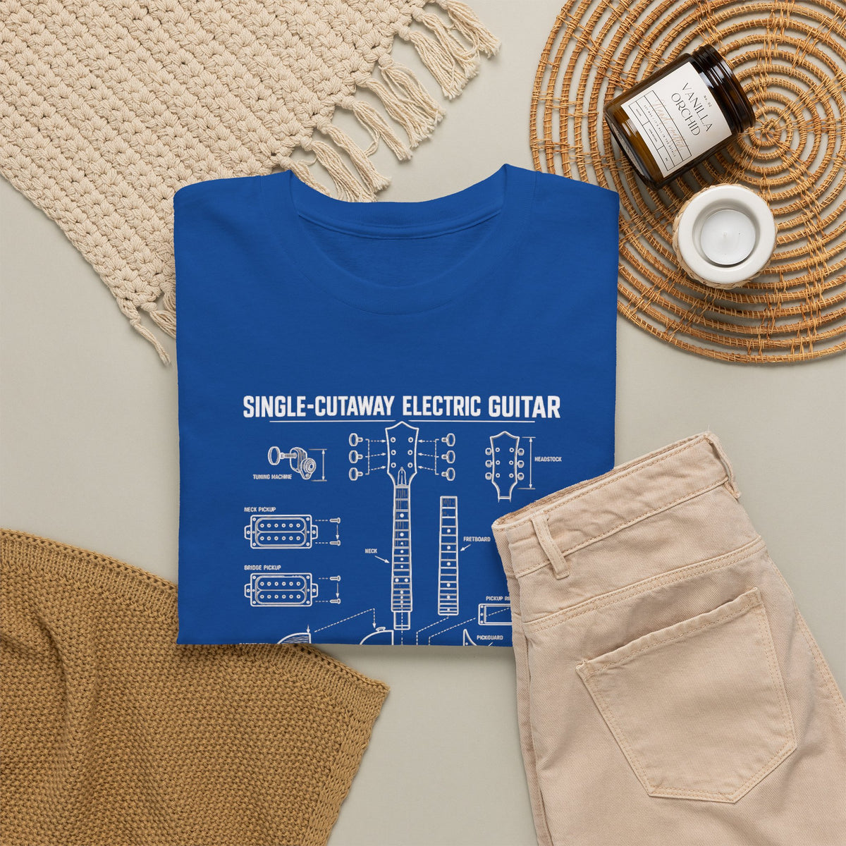 Electric Guitar Blueprint T-Shirt