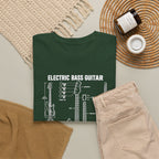 Electric Bass Guitar Blueprint T-Shirt