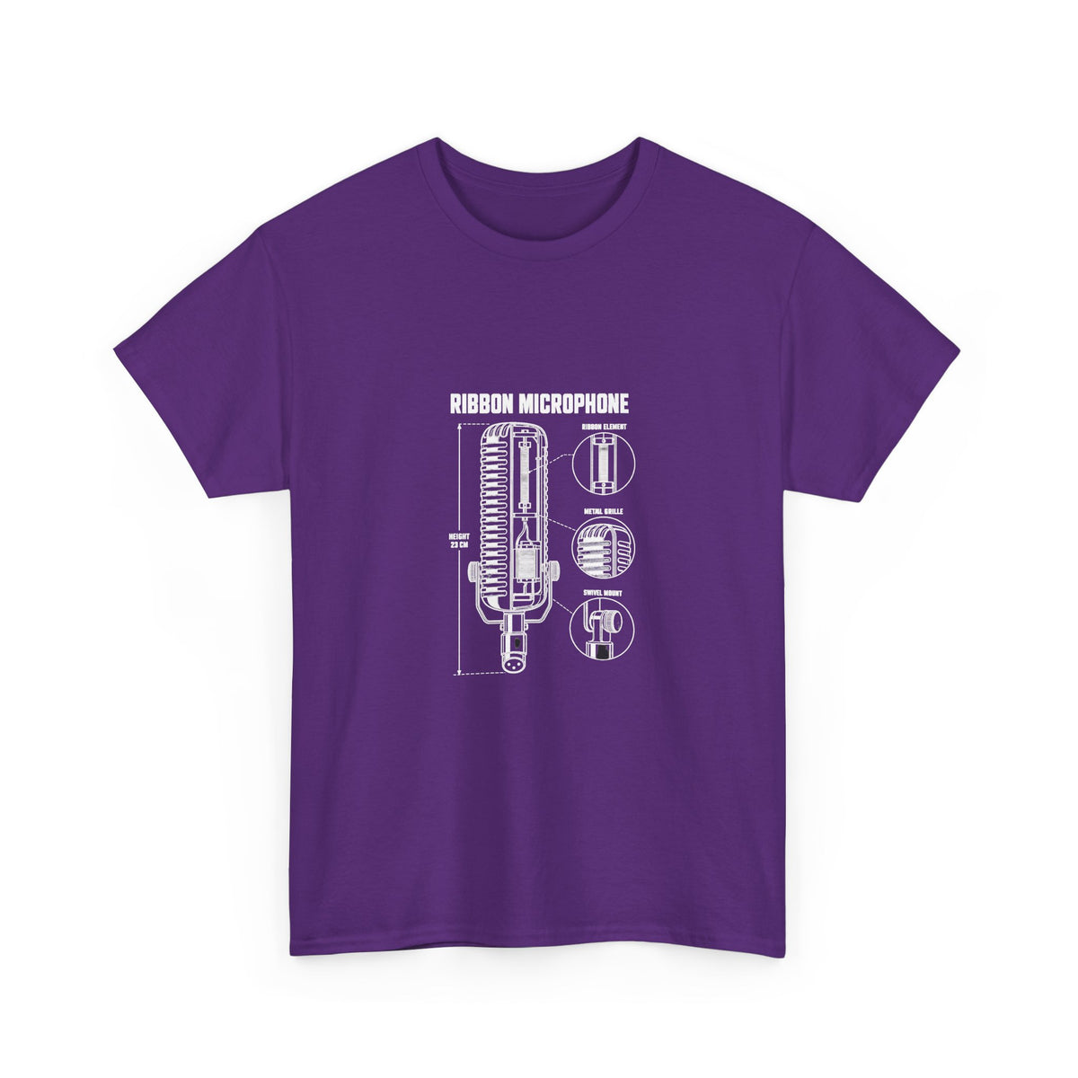 Ribbon Microphone Blueprint T-Shirt