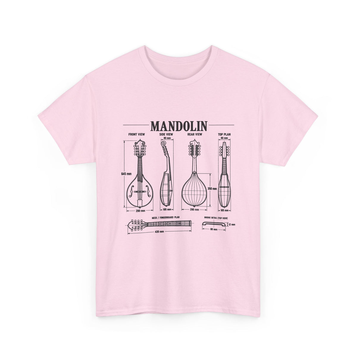 Mandolin Blueprint T-Shirt