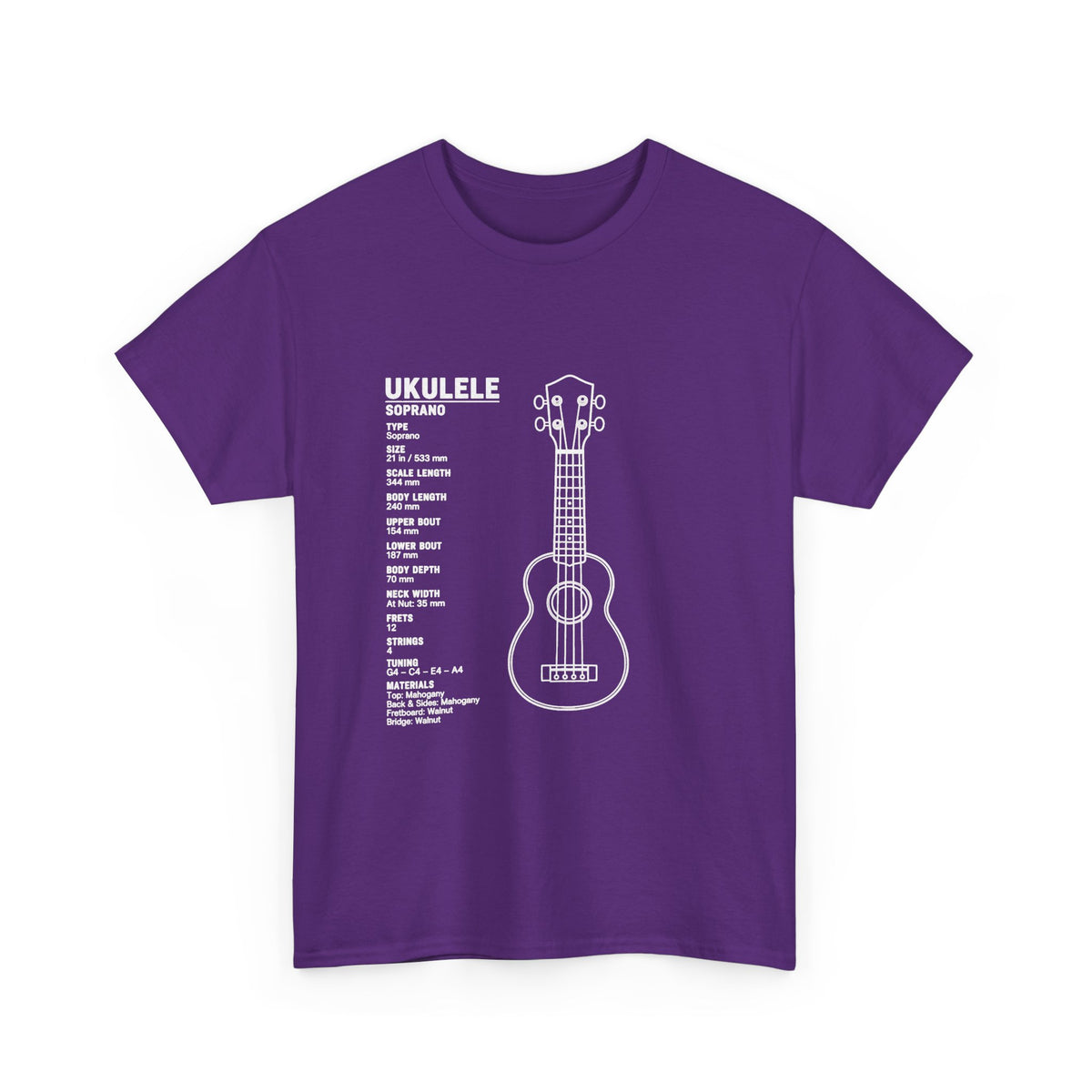 Ukulele Blueprint T-Shirt
