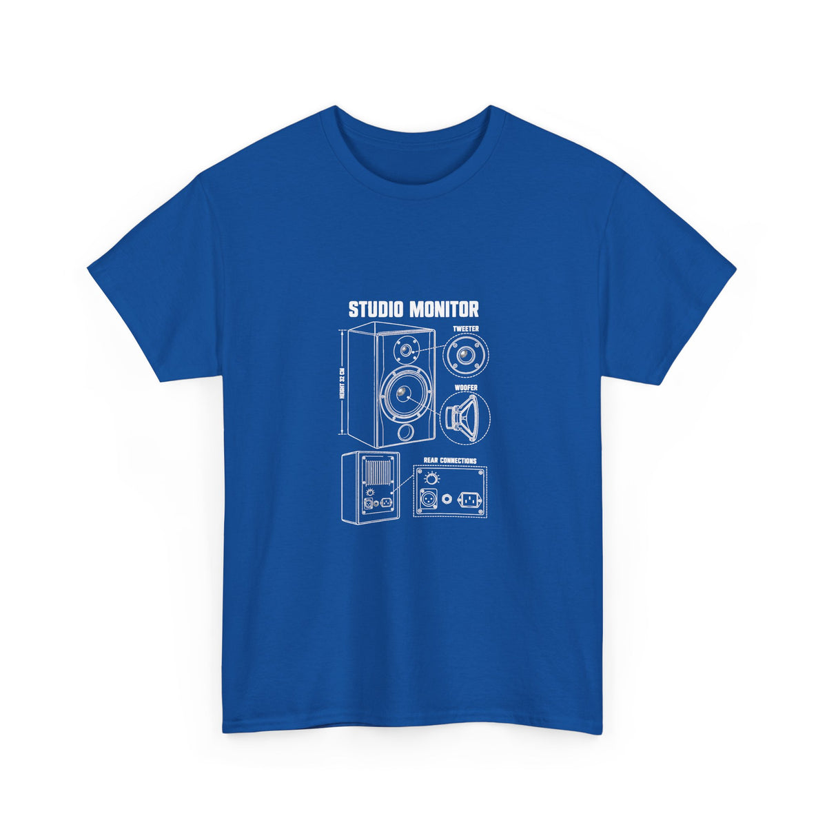 Studio Monitor Blueprint T‑Shirt