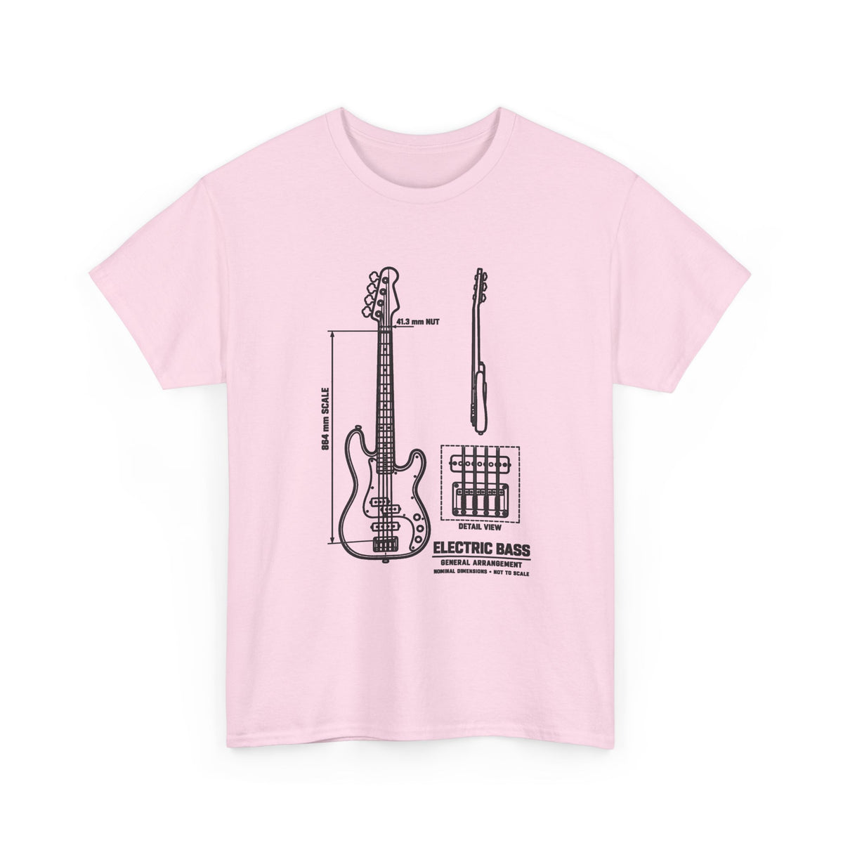 Electric Bass Blueprint T-Shirt
