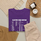 Electric Bass Guitar Blueprint T-Shirt
