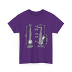 Saxophone Blueprint T-Shirt
