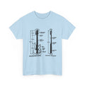 Electric Bass Guitar Blueprint T‑Shirt