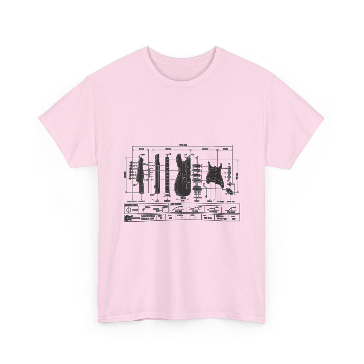 Electric Guitar Blueprint T-Shirt
