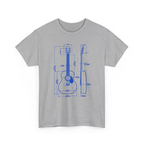 Acoustic Guitar Blueprint T-Shirt