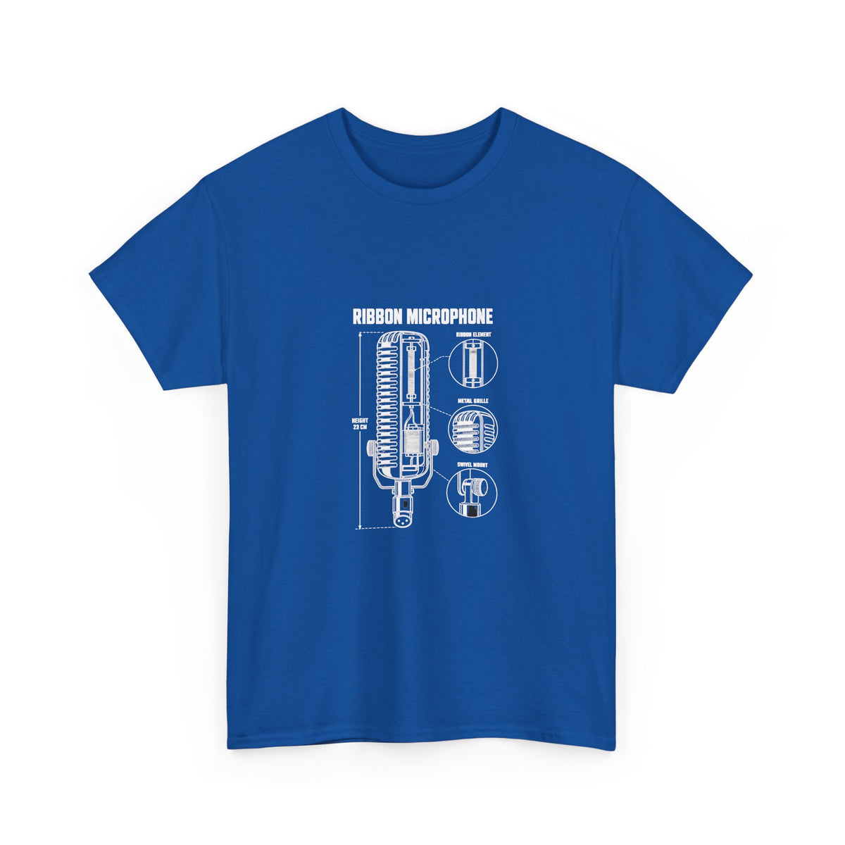 Ribbon Microphone Blueprint T-Shirt