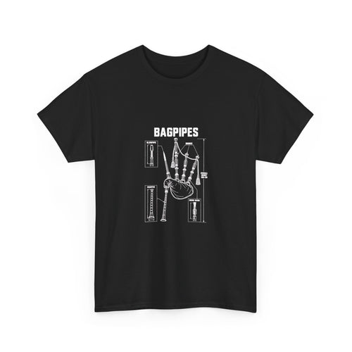 Bagpipes Blueprint T-Shirt