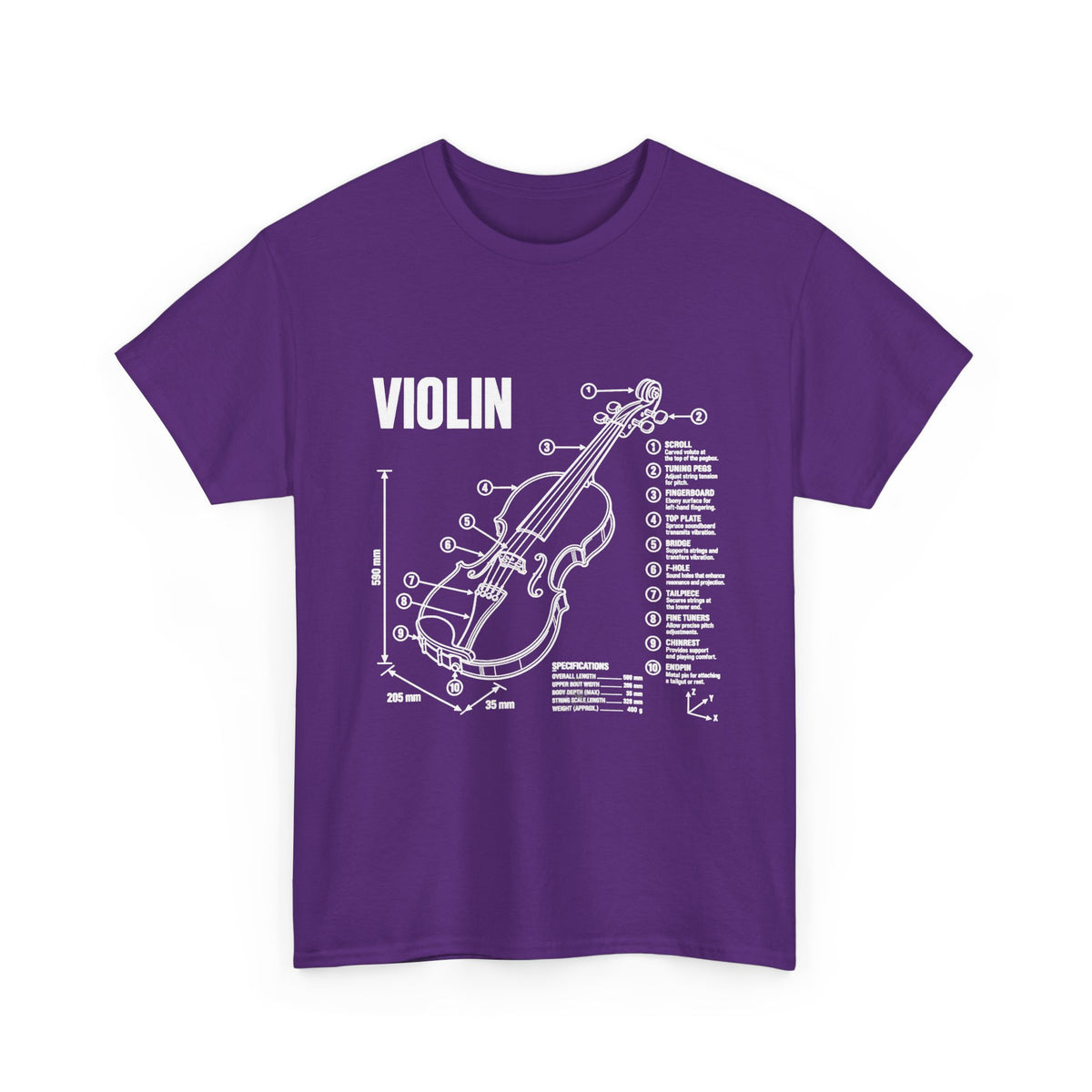 Violin Blueprint T-Shirt