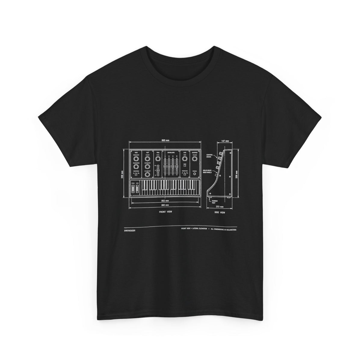 Synthesizer Blueprint T-Shirt