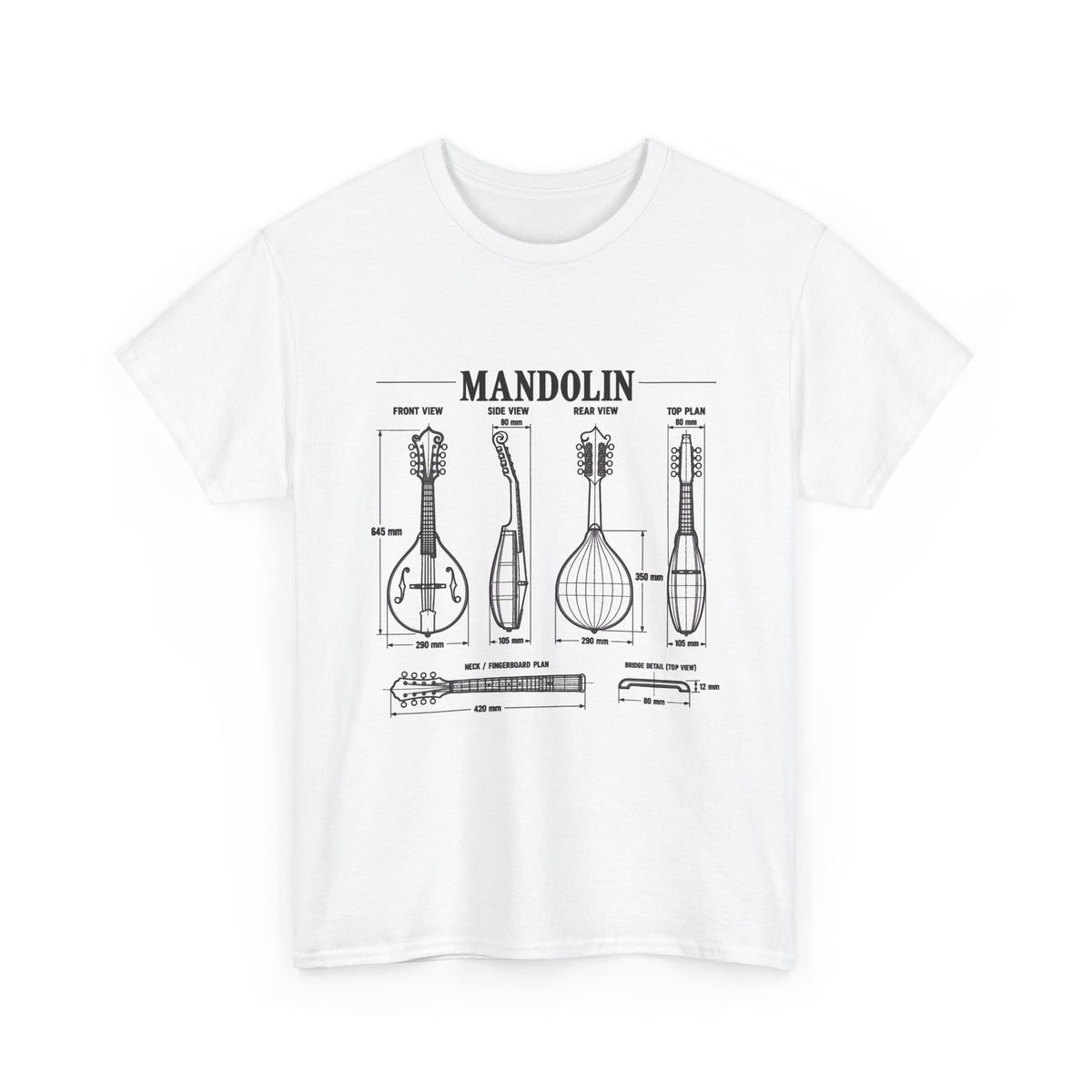Mandolin Blueprint T-Shirt