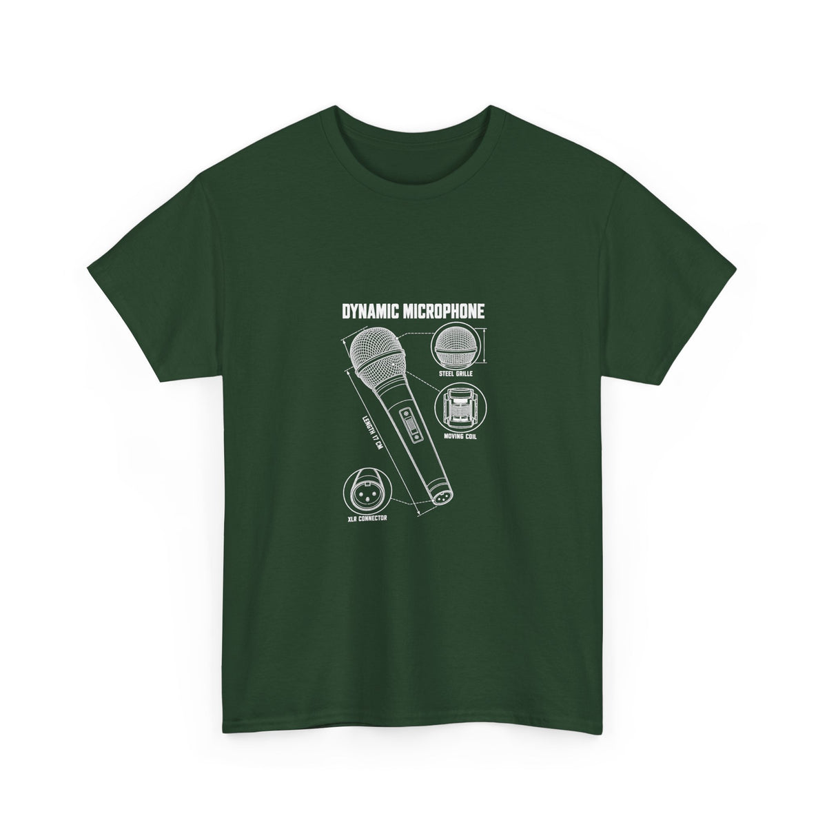 Dynamic Microphone Blueprint T‑Shirt