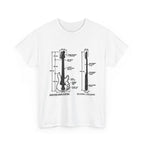 Electric Bass Guitar Blueprint T‑Shirt