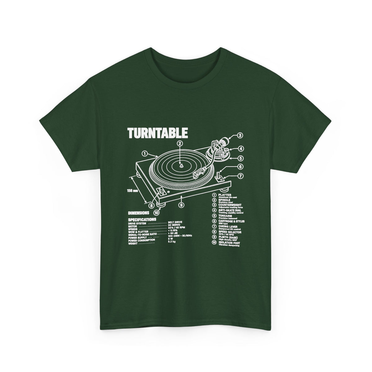 Turntable Blueprint T-Shirt