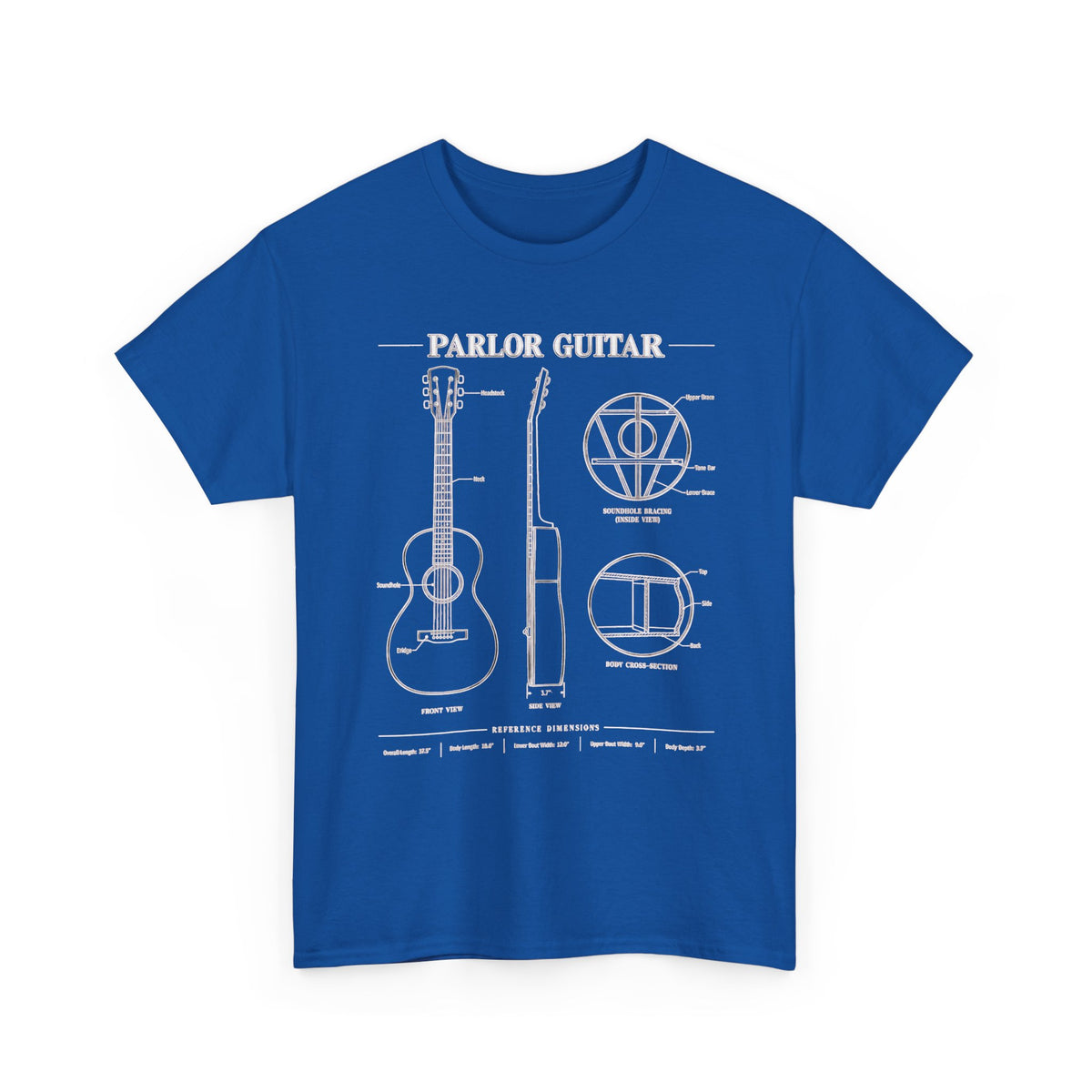 Parlor Guitar Blueprint T-Shirt