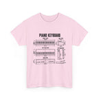 Piano Keyboard Blueprint T-Shirt