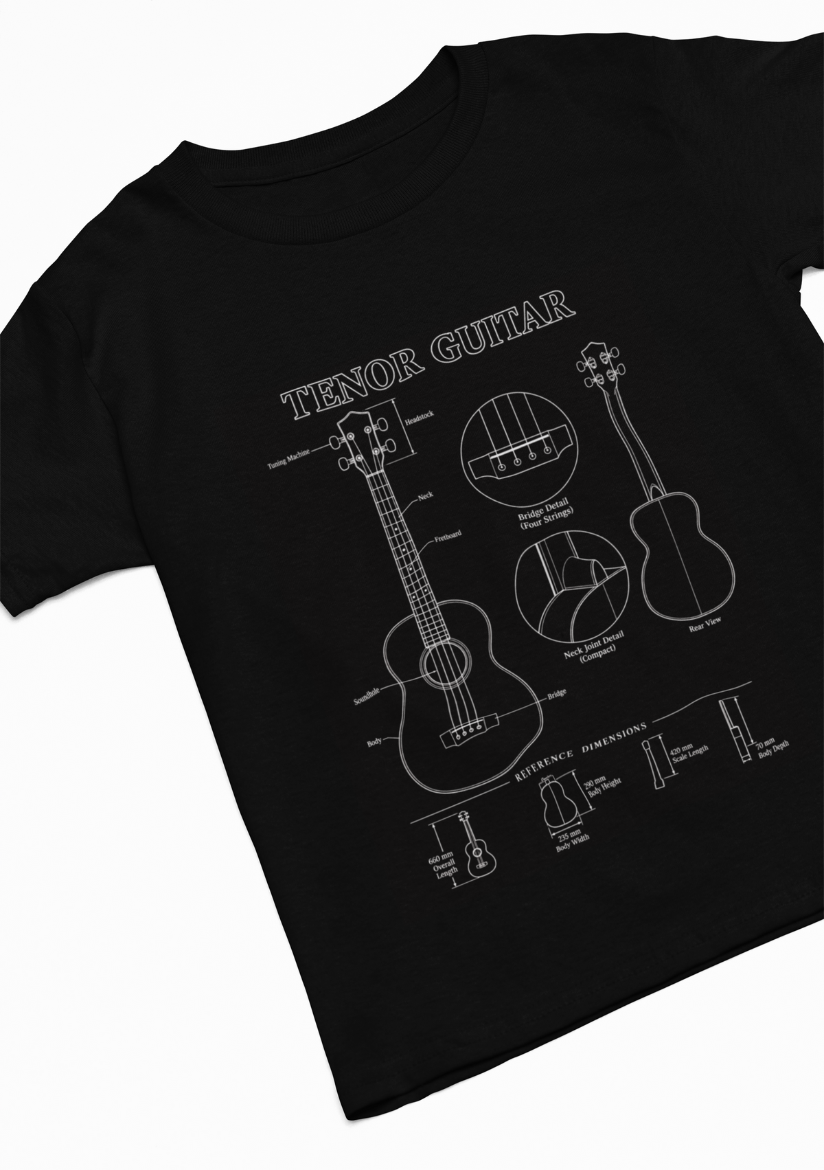Tenor Guitar Blueprint T‑Shirt