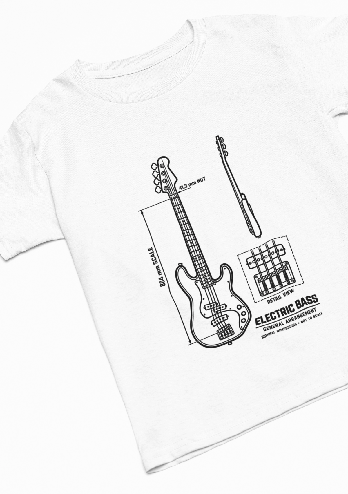 Electric Bass Blueprint T-Shirt