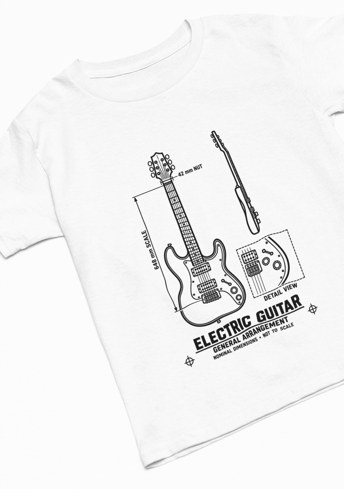 Electric Guitar Blueprint T-Shirt