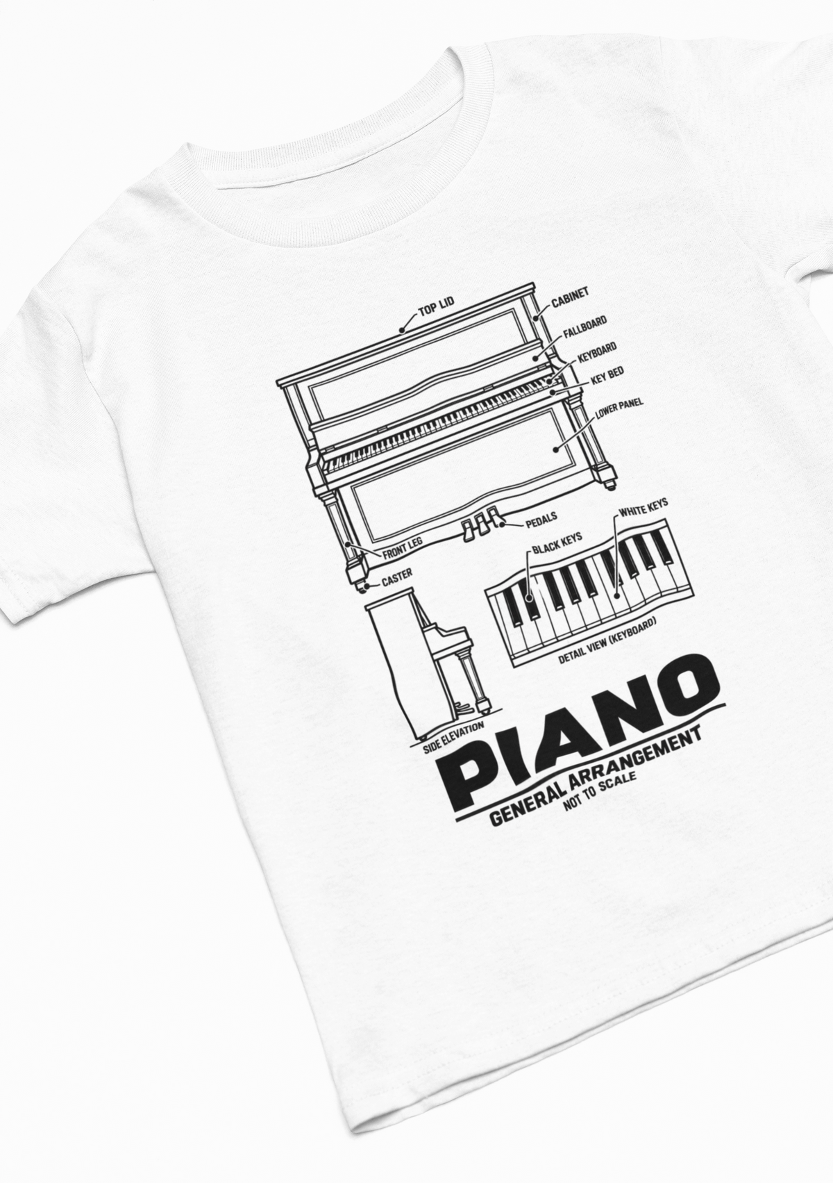 Piano Blueprint T-Shirt