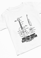 Hollow-Body Electric Guitar Blueprint T-Shirt