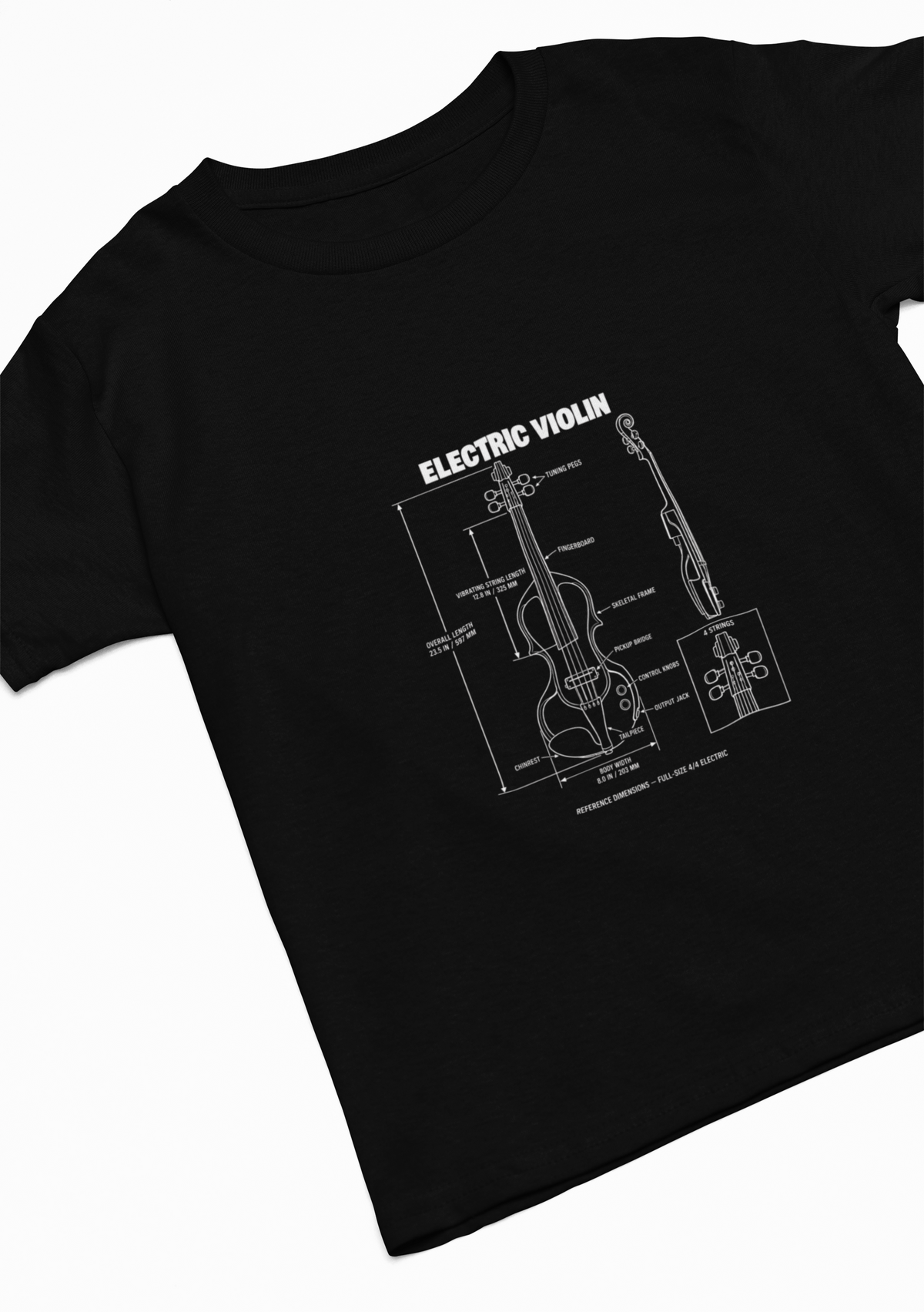 Electric Violin Blueprint T-Shirt