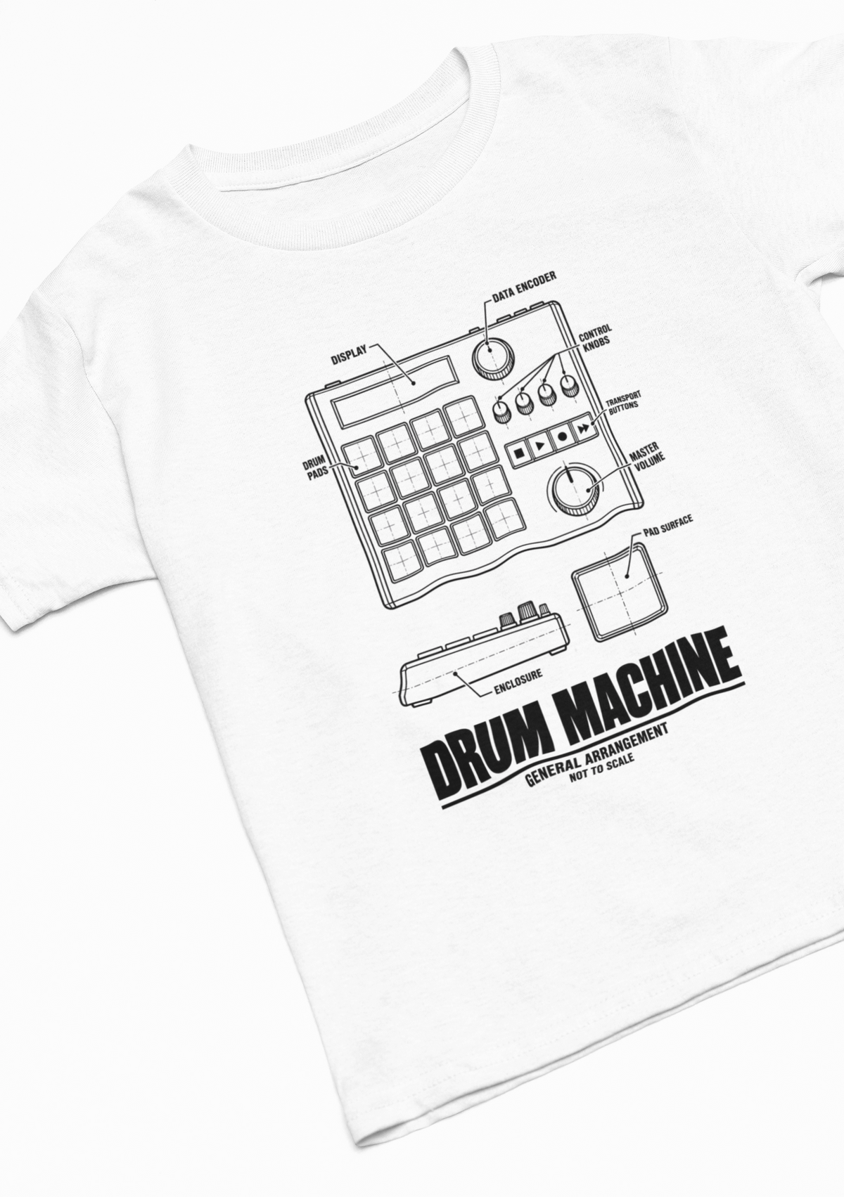 Drum Machine Blueprint T-Shirt
