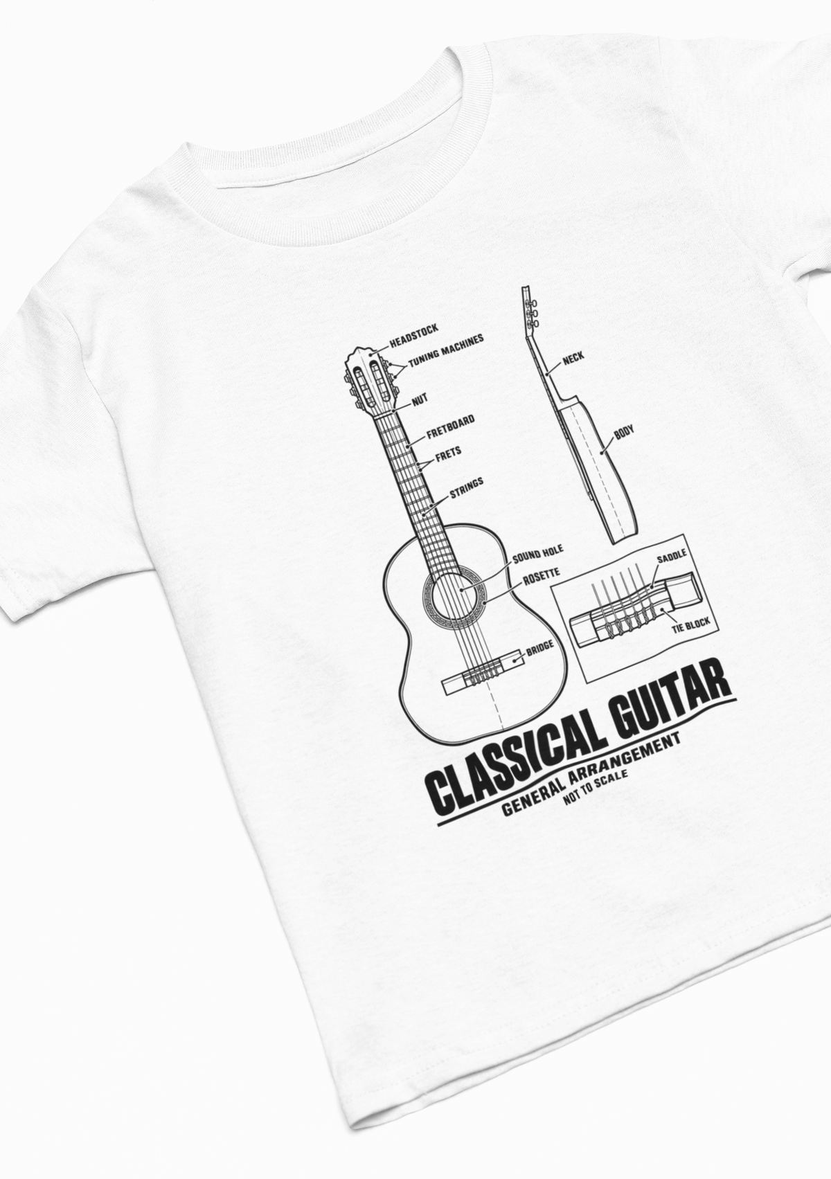 Classical Guitar Blueprint T-Shirt