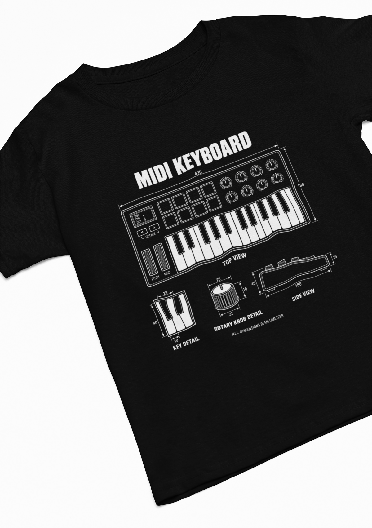 Drum Machine Blueprint T-Shirt