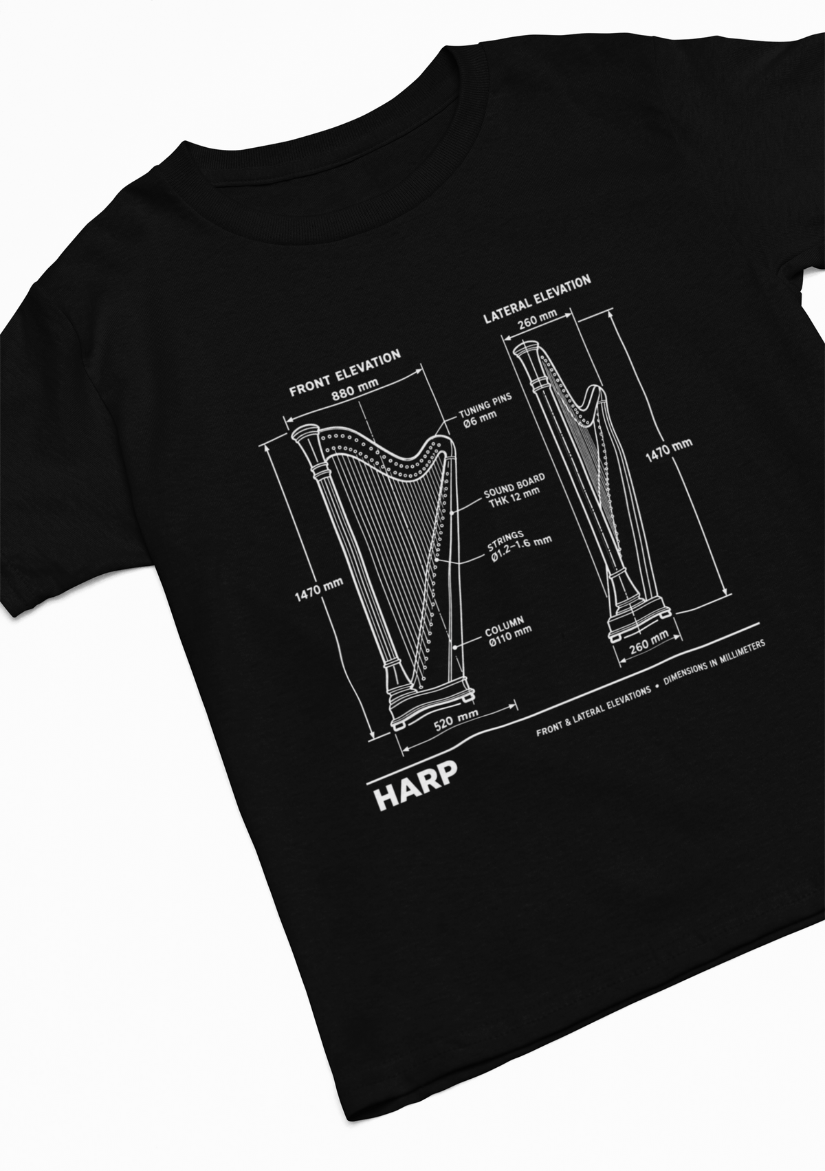 Harp Blueprint T-Shirt