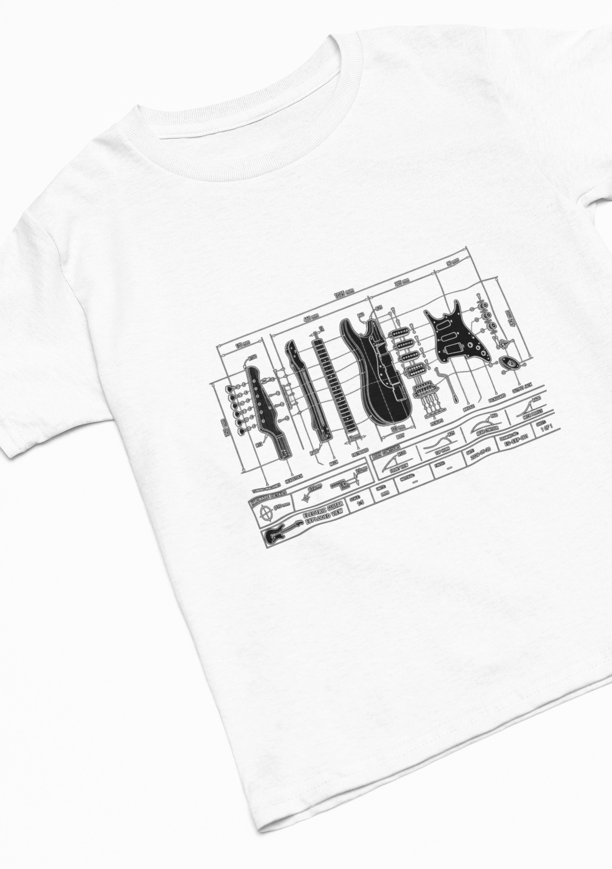 Electric Guitar Blueprint T-Shirt